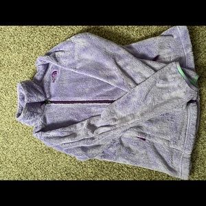 Purple kids north face fleece
